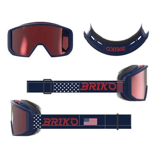 Briko Vulcano USA Ski Goggles (New)