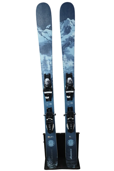 USED 2022 Nordica Santa Ana 93 Skis w/ Look NX 12 Bindings