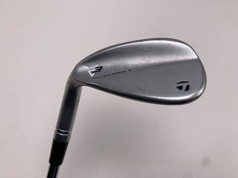 TaylorMade Milled Grind 3 Raw Chrome Gap Wedge GW 52* DG S200 Stiff Mens LH