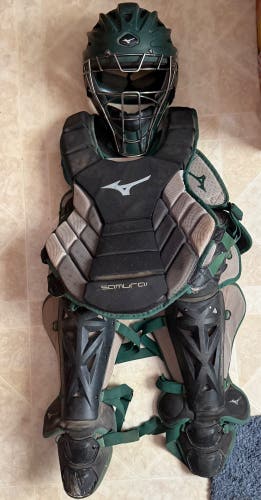 Green Mizuno Samurai Catcher's Set (Used)
