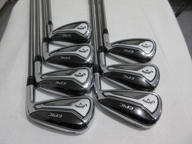 Callaway Epic Forged Iron Set - 4-PW - SteelFiber Stiff Flex Graphite 1* Upright