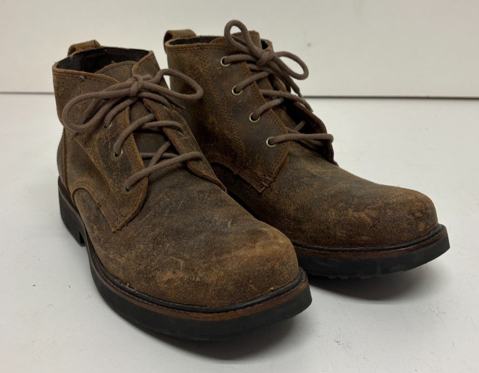 DD Tuff USA High-Quality Brown Leather Lace-Up Roper Boots  display picture 1