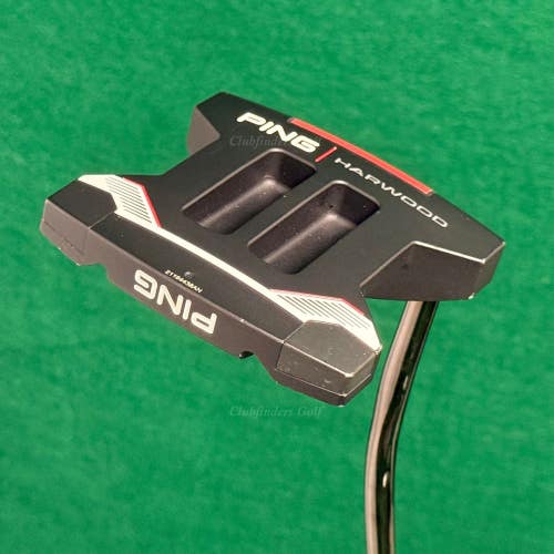 Ping 2021 HARWOOD Black Dot 35" Double-Bend Mallet Putter w/Super Stroke & HC