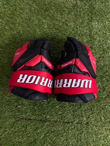 Black Senior Warrior Alpha LX3 Pro Gloves 14" (New)