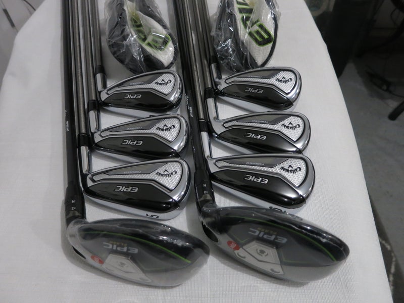 Callaway Epic Forged Iron Set - 3H, 4H, 5-PW - SteelFiber Stiff Graphite - NEW