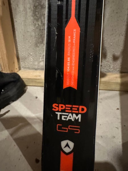 Unisex 2020 Racing 158 cm Dynastar Speed Team GS Skis With Bindings Max Din 10 (Used)