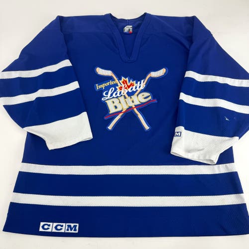 Used Royal Blue CCM Labatt Blue Jersey | Size XL | J686