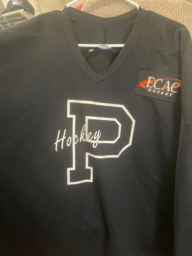 Princeton University Hockey Black Size 56 Adult Unisex CCM Jersey (Used)
