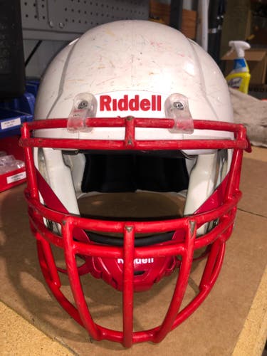 USED RIDDELL SPEED ADULT HELMET - LARGE - WHITE - REJECT
