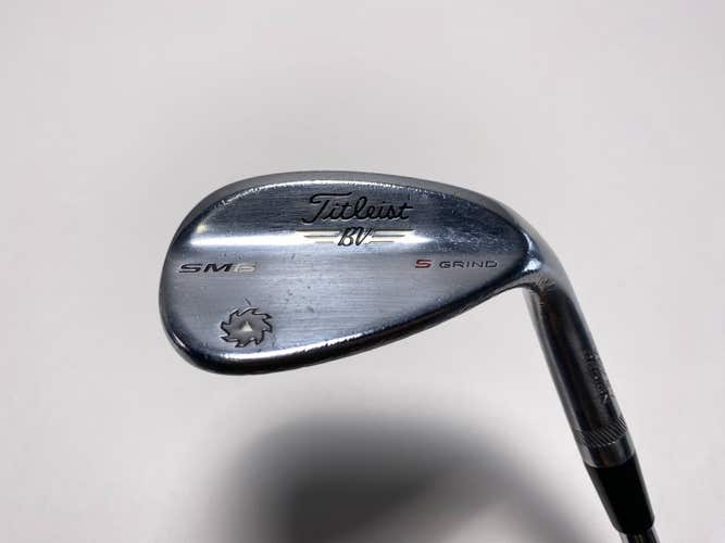 Titleist Vokey SM6 Tour Chrome Sand Wedge SW 56* 10 Bounce S-Grind Wedge Mens RH