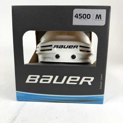 New White Bauer 4500 Helmet | Senior Medium