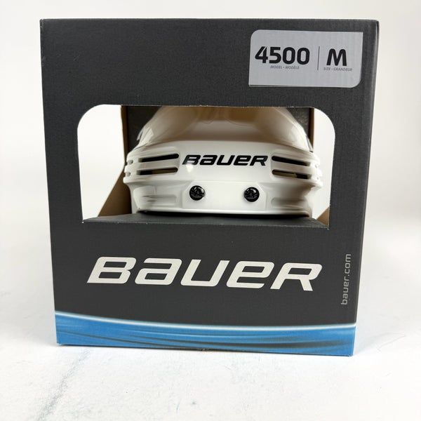 New White Bauer 4500 Helmet | Senior Medium
