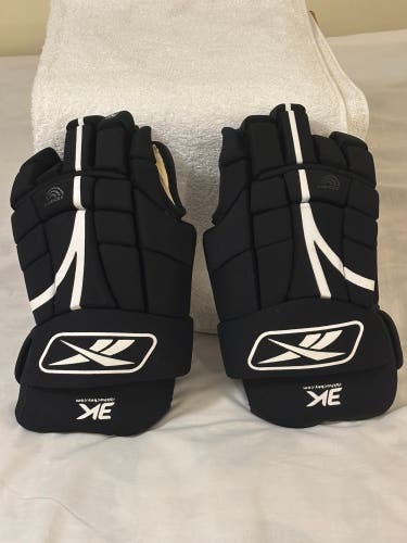 Vintage Reebok 3K Senior Men's Hockey Gloves 15” HG3K - Excellent Condition