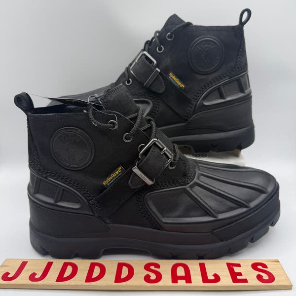 New Mens Polo Ralph Lauren Brown Low Waterproof Leather Suede Boots Sz14 Polo Ralph Lauren OSLO Low Waterproof Leather Suede Duck  main image 3