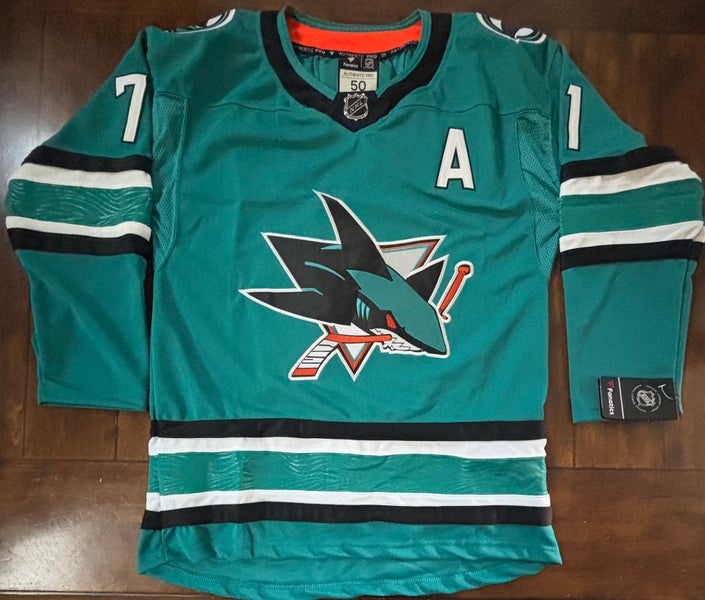 San Jose Sharks Macklin Celebrini Blue Adult Medium (50) #71 NWT