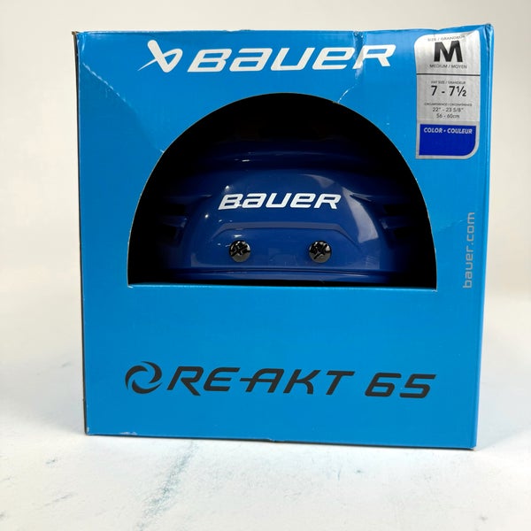 New Royal Blue Bauer Re-Akt 65 Helmet | Senior Medium | St. Louis Blues