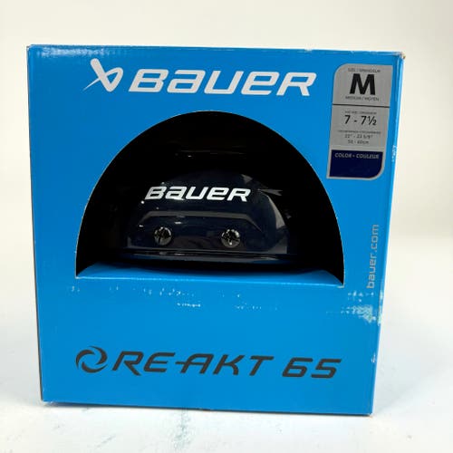 New Navy Bauer Re-Akt 65 Helmet | Senior Medium | St. Louis Blues
