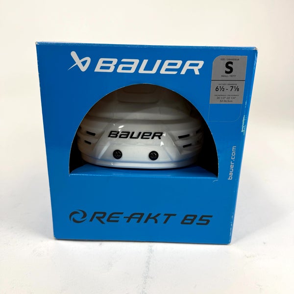 New White Bauer Re-Akt 85 Helmet | Senior Small | St. Louis Blues