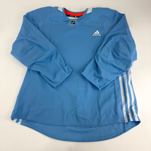 Brand New MIC Baby Blue Adidas Practice Jersey - Size 54
