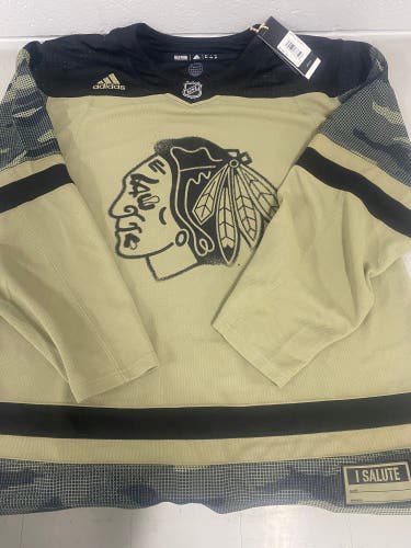 Chicago Blackhawks Armed Forces night Jersey (New)