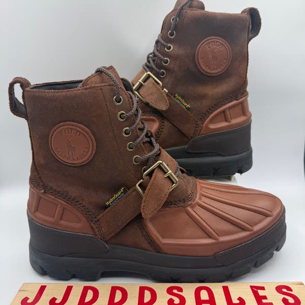 POLO RALPH LAUREN Oslo High Boots Brown Leather Waterproof  display picture 2