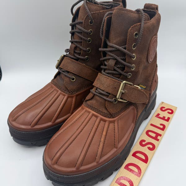 POLO RALPH LAUREN Oslo High Boots Brown Leather Waterproof  display picture 1