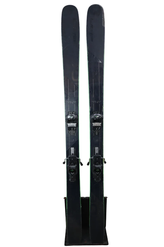 USED 2020 Elan Ripstick 106 Black Edition Skis w/ Elan Attack 13 Bindings