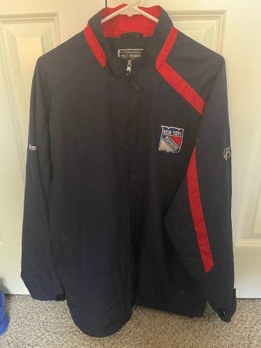 New York Rangers Blue Adult Unisex Medium Reebok Jacket (Used)