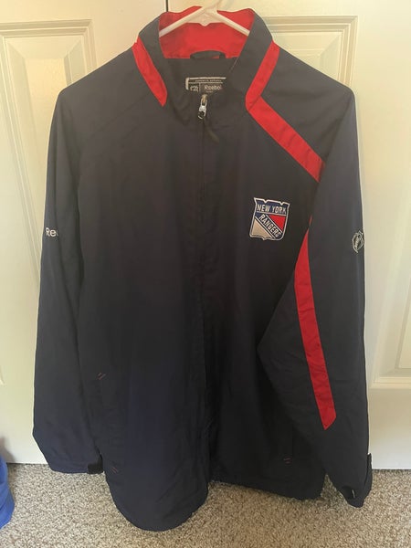 New York Rangers Blue Adult Unisex Medium Reebok Jacket (Used)