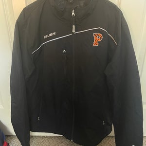 Princeton University Ice Hockey Black Adult Unisex Medium Bauer Jacket (Used)