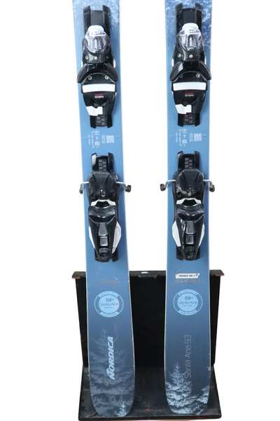 USED 2023 Nordica Santa Ana 93 Skis w/ Look NX 12 Bindings