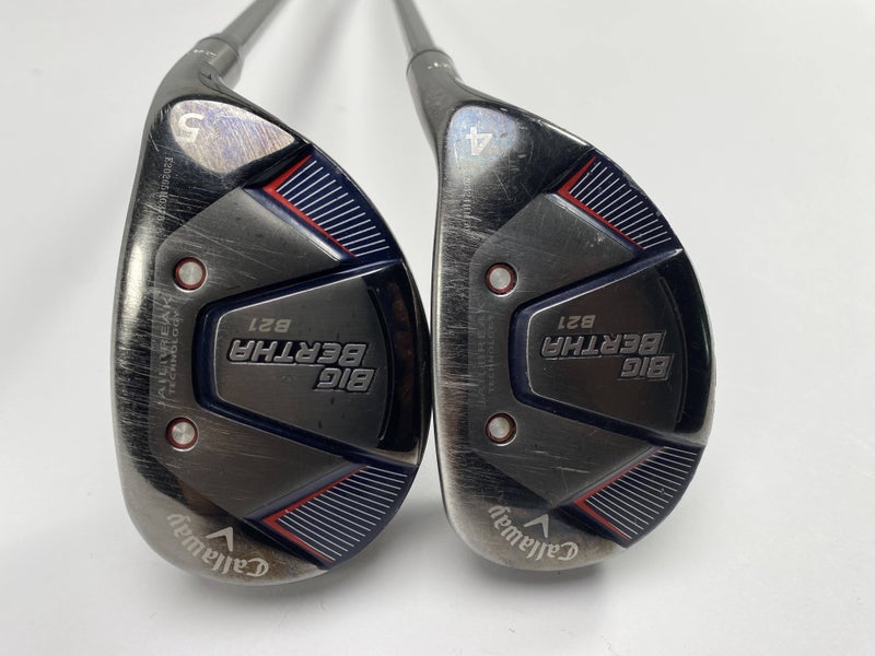Callaway Big Bertha B21 4 & 5 Hybrid Set 22* 25* RCH 65 65g Senior RH