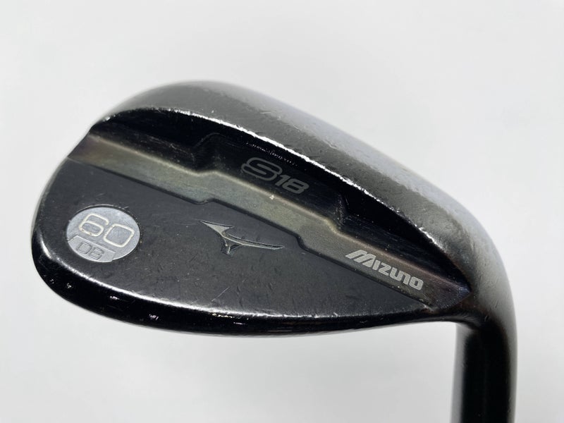 Mizuno S18 Gunmetal Black Wedge 60* 8 Bounce KBS Tour 110 Regular Steel Mens RH