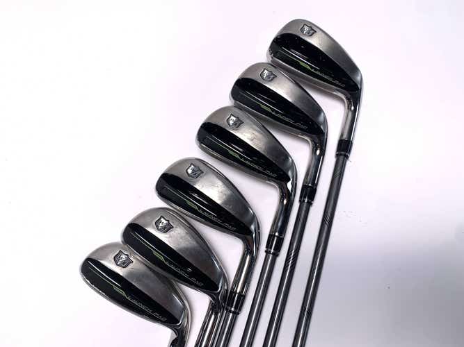 Wilson Launch Pad 2 Iron Set 5-PW+GW Even Flow 5.0 55g Senior No 9 iron RH