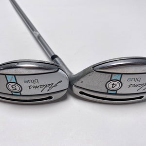 Adams Blue 2015 4 & 5 Hybrid Set 22* 25* Aldila SlimTech 45g Graphite Womens RH