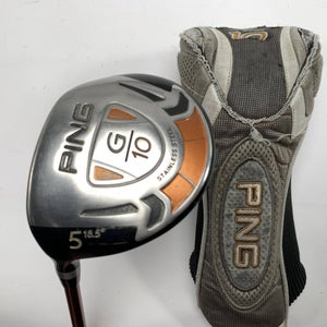 Ping G10 5 Fairway Wood 18* TFC 129 F Stiff Graphite Mens LH