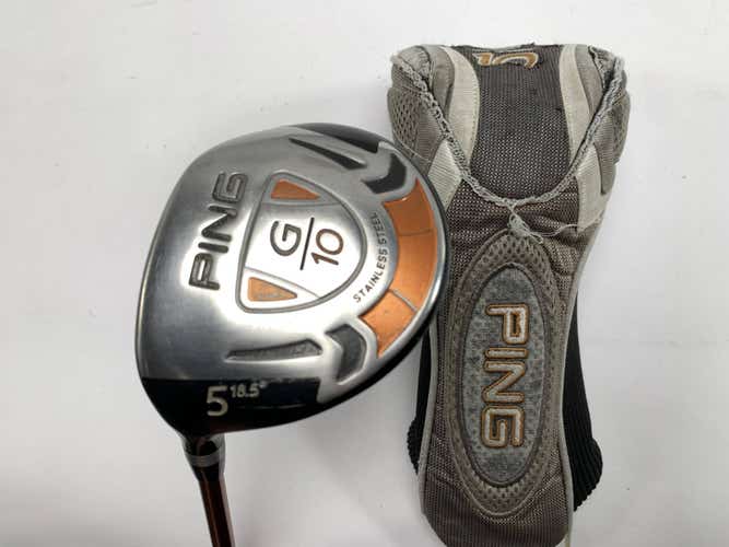Ping G10 5 Fairway Wood 18* TFC 129 F Stiff Graphite Mens LH