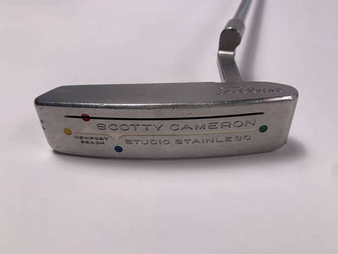 Scotty Cameron Studio Stainless Newport Beach Putter 35.25" Mens RH