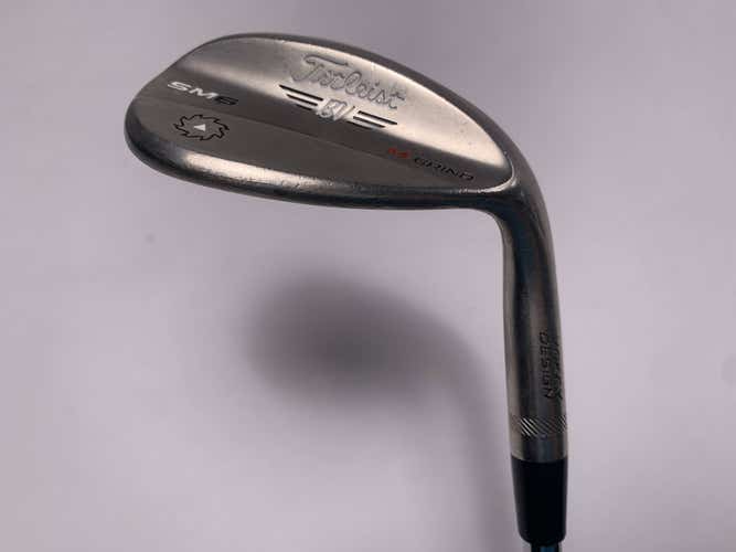 Titleist Vokey SM6 Steel Grey Lob Wedge LW 58* 8 Bounce M-Grind Wedge Mens RH