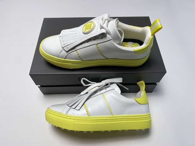 G/Fore Ladies Kiltie Disruptor Golf Shoes Solar White Womens SZ 7.5 (G4LS23EF50)