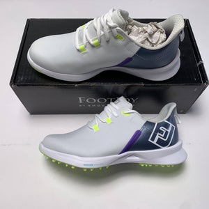 FootJoy FJ Fuel Sport Golf Shoes White Blue Women's SZ 7 (90128)