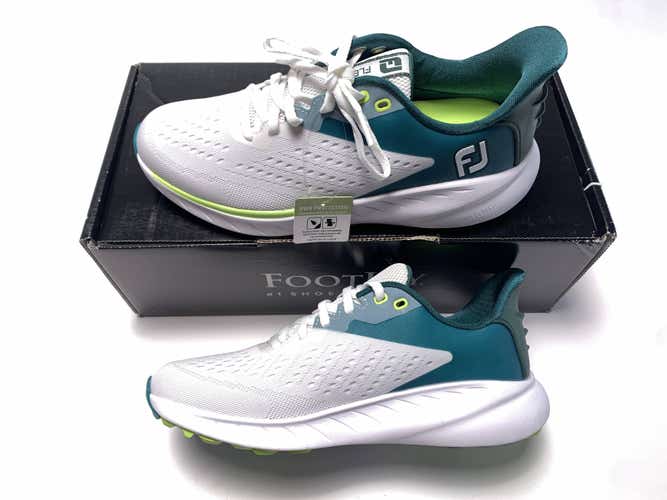 FootJoy FJ Flex XP Golf Shoes White Teal Women's SZ 7 (95423)