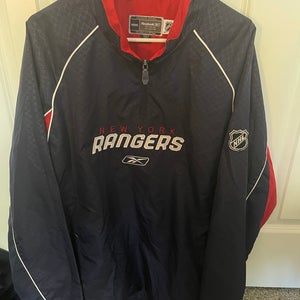New York Rangers Blue Adult Unisex XL Reebok Jacket (Used)