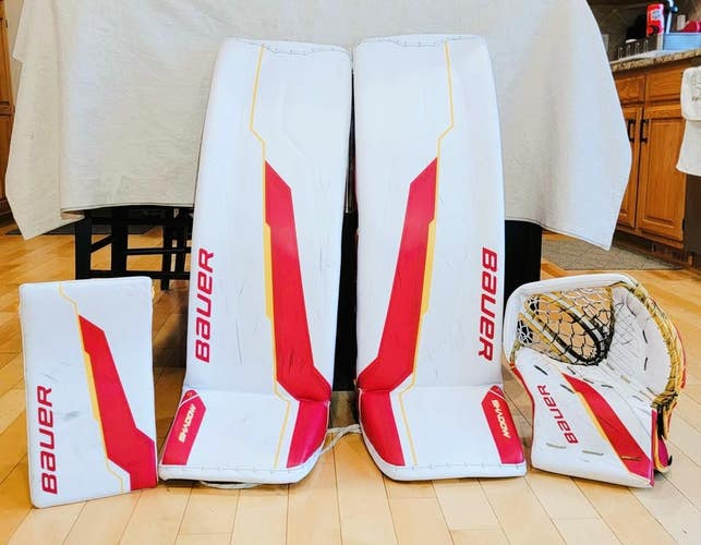 Bauer Pro Spec Elite Shadow Full Set  |  Calgary Flames