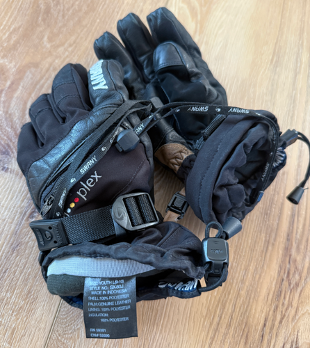 Swany Black Youth Large Boys Gloves (Used)