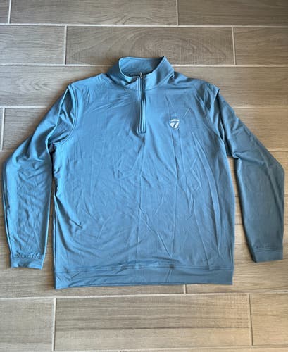 Blue Men's XL Pullover with Taylormade Logo