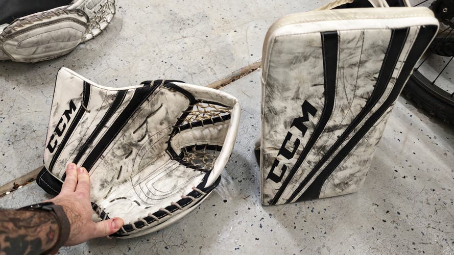 CCM Premier R1.9 Regular Senior Glove and Blocker (Used)