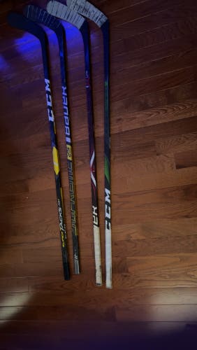Senior Bauer Left Hand Hockey Stick P92 77 Flex Pro Stock (Used) (prices in description)