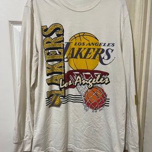 Los Angeles Lakers Basketball Long Sleeve Shirt Size Small NBA Ultra Game
