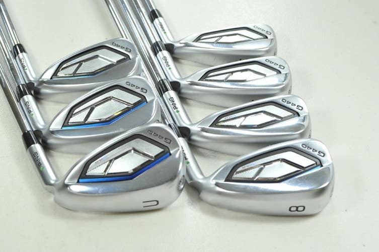 Ping G440 5-W,UW Iron Set Stiff Flex Green Dot Right AWT 3.0 Steel # 204165